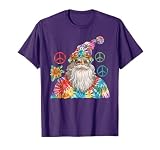 Gypsy Santa Claus Hippie Tie Dye Groovy Christmas T-Shirt
