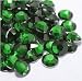 Beading Station 1440-Piece BSI Flat Back Brilliant 14-Cut Round Rhinestones, 3mm-10ss, Emerald Green