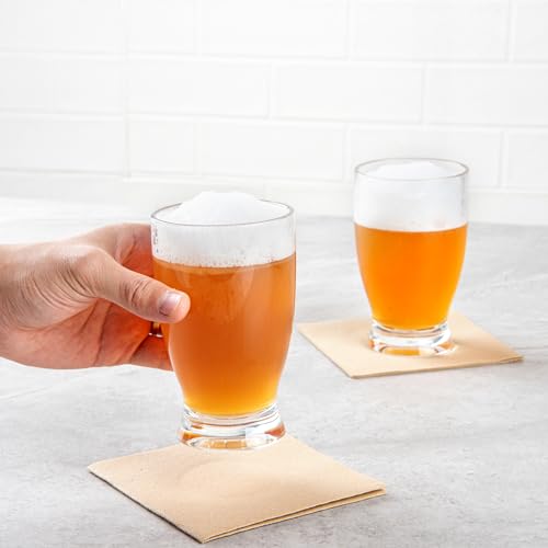 Restaurantware-Bev Tek 12 Ounce Craft Beer Glasses, 6 Modern Beer Glasses - Dishwashable, Clear Polycarbonate, Shatterproof, For All Kinds Of Beverages by Restaurantware - Image 5