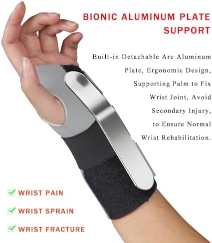 Carpal Tunnel Wrist Brace for Men and Women, Wrist Splint Night Support for Tendonitis, Arthritis, Wrist Pain Relief (Large, Left Hand) — 사진 5
