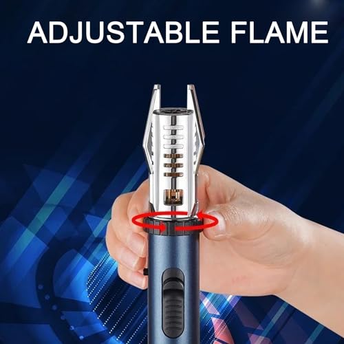 Encendedor antorcha para camping con llama recta ajustable miniatura 2
