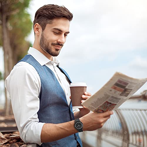 Titan Edge Quartz Analog Black Dial Stainless Steel Strap Watch for Men-NS1595NM01 - Image 6