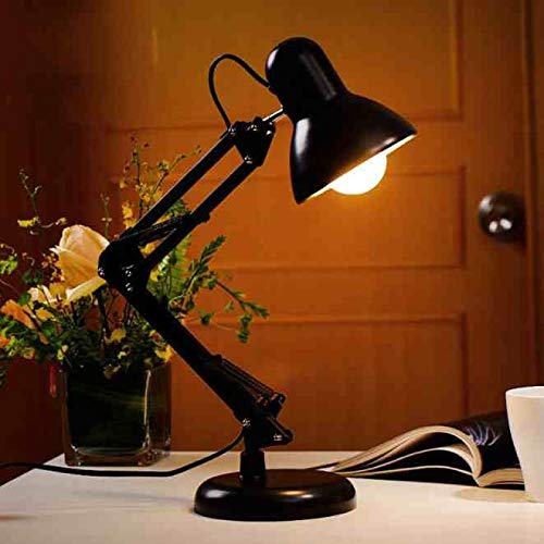 Preisvergleich Produktbild IADZ Tischlampe, Lange schwenkbare Arm verstellbare Klassische Schreibtischlampen LED mit Schalter Tischlampe für Büro Lesung Nachtlicht