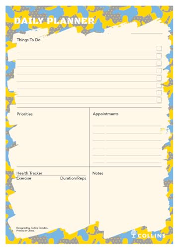 Edge Camo A5 Daily Planner Pad - Yellow