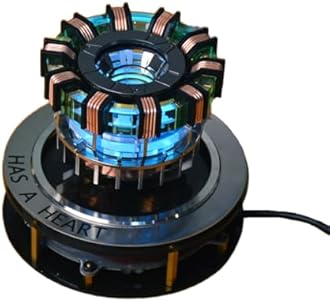 1:1 MK1 Arc Reactor, Floating Rotating LED Levitation Arc Reactor Model, Electric Arc Reactor LED Floating Arc Reactor MK1 Levitating Tech Desk Ornament -Gen 2, Type 3