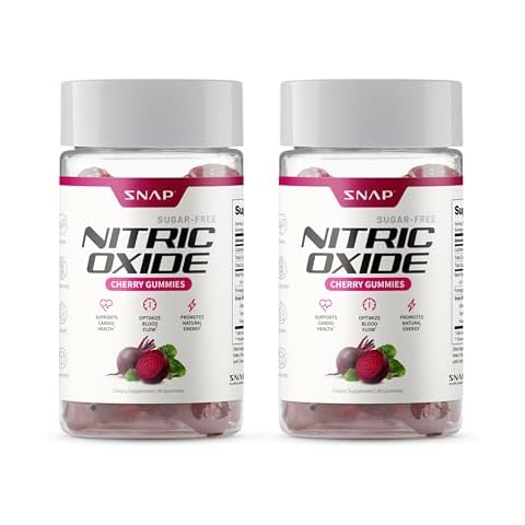 Snap Supplements Nitric Oxide Beet Root Gummies - Support Healthy Blood Circulation, 120 Gummies Cover