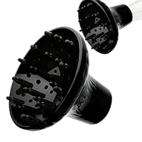 HAMKU Haar Diffusor für natürlich lockiges, Haartrockneraufsatz, Diffuser Haare Locken, diffusor aufsatz föhn, (Schwarz)