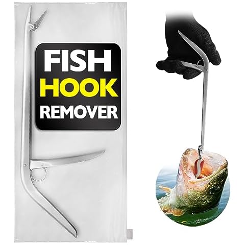 Fishing Hooks Remover Tool - Fishing Gear and Equipment - Fishing Stuff - Needle Nose Pliers for Fishing - Fishing Pliers Hook Remover - Fish Hook Remover - Fishing Equipment - Fishing Accessories Cover
