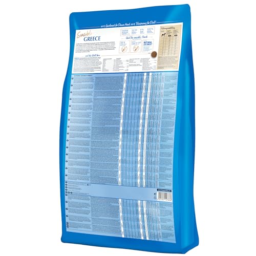 Happy Dog 60887 - Sensible Greece Lamm Shrimps Calamari - Trockenfutter für ausgewachsene Hunde - 1 kg Inhalt