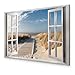 murando - Wandbilder XXL Fensterblick 120x80 cm 1 tlg - Wand Deko Leinwand Bilder Groß Wandbild Wohnzimmer Bild Schlafzimmer Kunstdruck Panoramabild - Meer Strand Landschaft Natur c-C-0179-b-a tlg günstig Kaufen-murando - Wandbilder XXL Fensterblick 120x80 cm 1 tlg - Wand Deko Leinwand Bilder Groß Wandbild Wohnzimmer Bild Schlafzimmer Kunstdruck Panoramabild - Meer Strand Landschaft Natur c-C-0179-b-a
