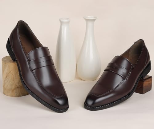Image of LOUIS STITCH Formal Shoe for Men Shoes |Breathable Lining, Moccasins Style | Comfortable for Business, Casual, Parties (SX MC)