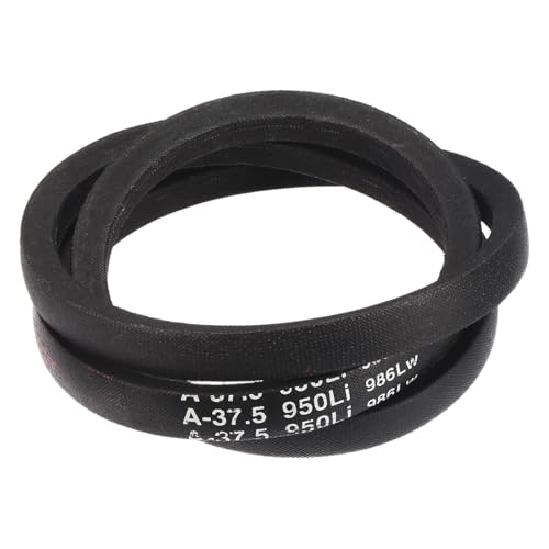 Image of uxcell 3 Pack A37 1 /2 Classic Wrapped V-Belt, 39 inch Outside Circumference Wrapped Industrial Rubber V-Belt A Profile V-Belt for Industrial Machinery Equipment, Black