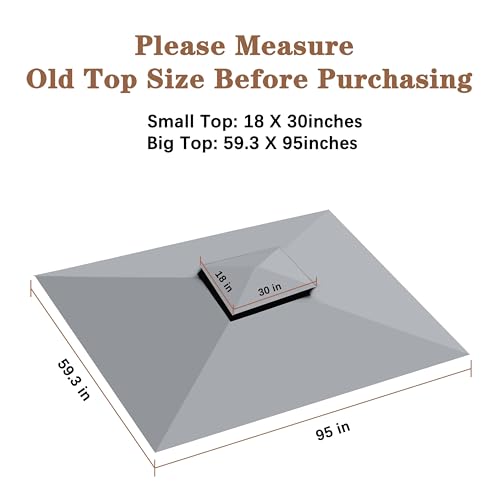 image for SCOCANOPY Replacement Canopy Grill BBQ Gazebo Roof Top Fit for Gazebo 