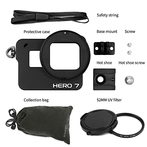 Funda GoPro Hero 7 Black para ciclismo de montaña con cubierta de jaula metálica 7