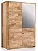 Vaja Möbel Szafa na ubrania Fenja 2-częściowa z lustrem w kolorze dzikiego dębu
