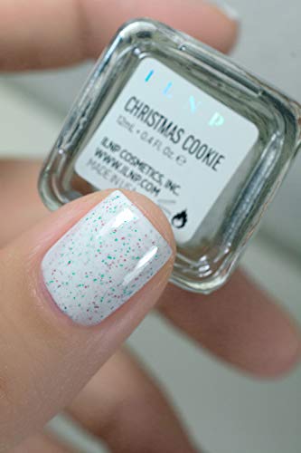 Image of ILNP Christmas Cookie - Creamy White Speckled Nail Polish, Chip Resistant, 7-Free, Non-Toxic, Vegan, Cruelty Free, 12ml