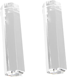 ULTECHNOVO Prisma Hexagonal Redondo 2 Peças Adereços Para Fotos Prisma De Cristal Prismas Ópticos Experimento De Física Vidro Redondo Ensino De Física Prisma Hexagonal Prisma