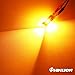 PHINLION 7443 7444 LED Turn Signal Light Bulb, 3600LM Super Bright 7440 7442 7443A 7444NA LED Directional Blinker Bulbs and Parking Lights for Cars, Trucks, SUVs, Amber Yellow