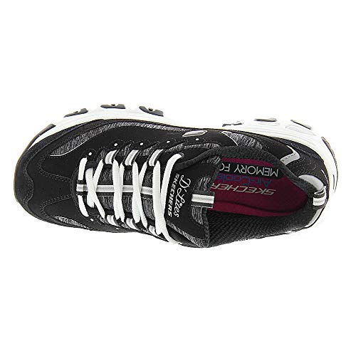 Image of Skechers Women's D'Lites Me Time Sneaker | Air-Cooled Memory Foam Insole, Cushioned midsole with flexible outsole, Sporty fashion sneaker with a lace-up front