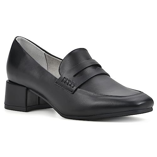 Image of CLIFFS BY WHITE MOUNTAIN Women's Shoes Quiana Block Heeled Loafer