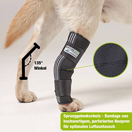 Nature Pet Tarsal- / Sprunggelenk Schutz Bandage 135° Winkel für Hunde (SS 3)