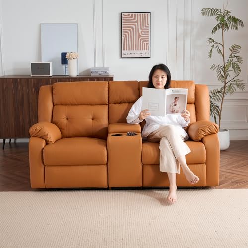 HXCQYGL リクライニングチェア リクライニングソファ 電動 リクライニング 左右独立調節 オットマン一体型 パーソナルチェアー 電動ソファ 耐圧分散 リクライニングチェア (キャメル, 2.5人掛け)