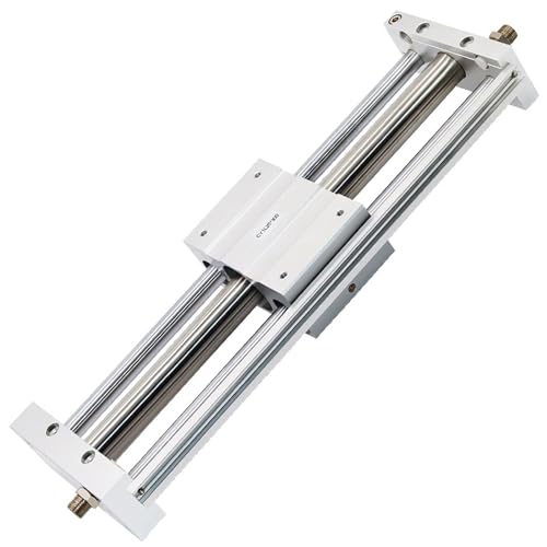 Cylindre pneumatique CY1L anti-encombrement avec rail pour corriger les déviations