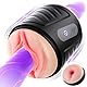 Sweetdira Masturbieren für Männer Masturbator, Realistisch Vagina Anal Sex Spielzeug für die Männer Taschenmuschi 10 Vibrationen, Vibratorensets für Männer Sexspielzeug Solo, Sex Toy Masturbatoren