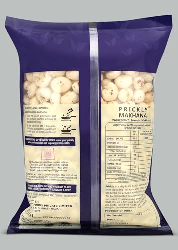 Image of PRICKLY MAKHANA, 200g, Foxnuts, Natural & Crunchy, Lotus Puffs, Rich in Calcium, Maintains Weight, Fit for Fasting