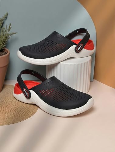 Image of HEALTH FIT Super Soft Comfortable Adjustable Back Strap Men's Classic Casual Sports Clogs Clogs |Waterproof Anti Skid & Lightweight Cushioned Stylish Clogs Mules for Use Gents & Boys HF154