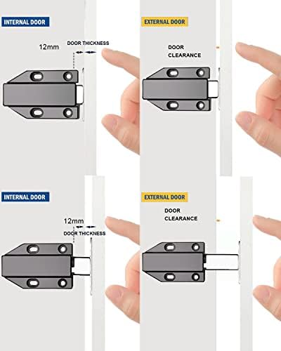 Push to Open Door Catches Jiayi 4 Pack Cabinet Magnetic Push Door Catches Black Cupboard Push Latch Release Door Magnet Kitchen Drawer Closer Push Opener for RV Door Damper Large Wardrobe Closure