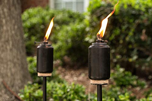 Torche extérieure TIKI en résine pour illuminer vos soirées de jardin et repas sur la terrasse - 7