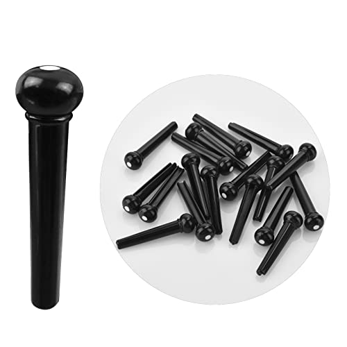 image for Frenflu 36PCS Acoustic Guitar Bridge Pins Pegs with 2 PCS Guitar Saddl