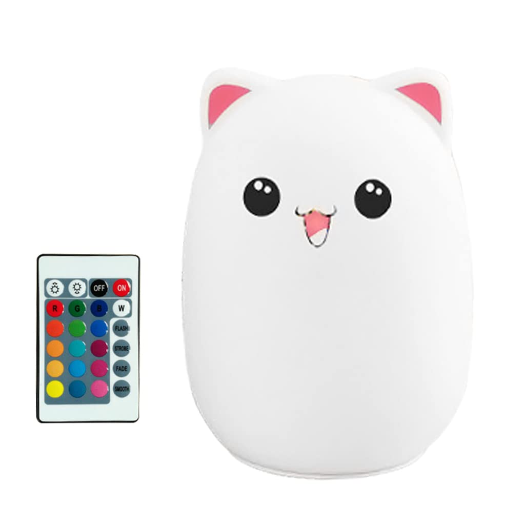 Buxuaaaa LED Cartoon Silicone Lights Bear USB Rechargeable for Touch Sensor Colorful Silicone Lamp Bedroom Bedside Lamps for Chil Children ' s Night Lights