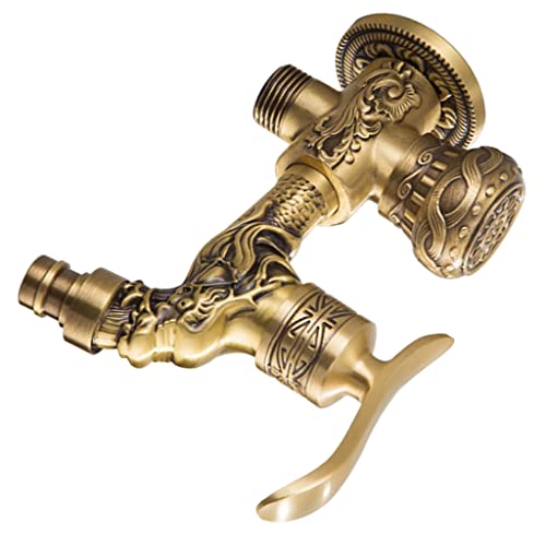 image for Almencla Dual Use Vintage Copper Single Cold Water Faucet Washing Mach