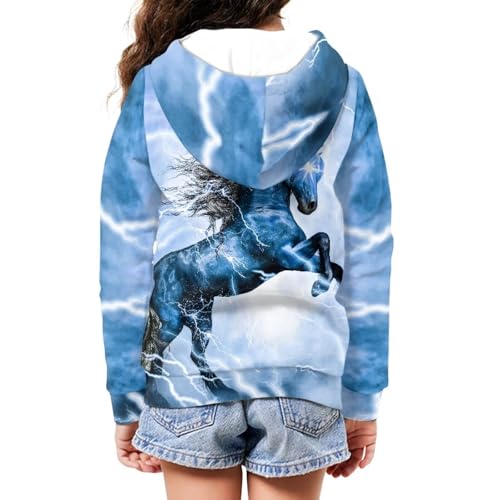 Image of Unisex Zipper Sweatshirt Boys Girls Hooded with 2 Pocket Pullover Hoodies for 6-16Y Kids