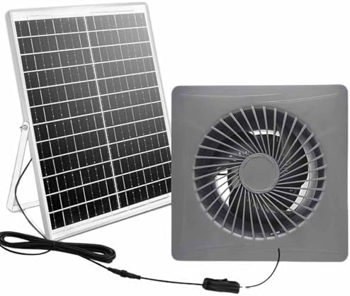 Panneau solaire avec extracteur d'air - 12 V - Kit de ventilateur...