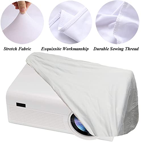Skyour Projector Dust Cover Nylon Stretchy Outdoor Movie Video Projector Covers For Ceiling Mounted Universal Projectors Storage Bag Case Protective Covers thumb #3