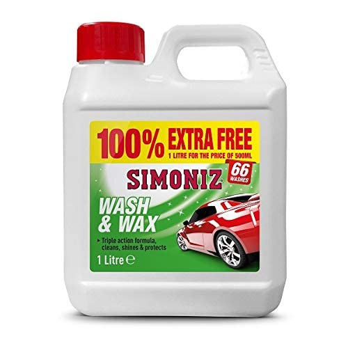 SIMONIZ SAPP0161A 1L Shampoo & Wax 100% Extra Free Total 1 Litre 66 Washes