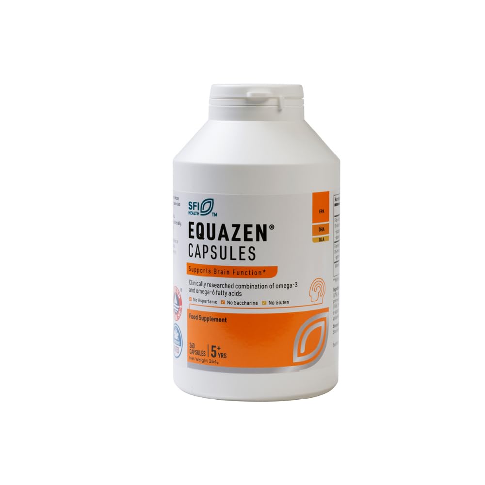 – Family Capsules | Omega 3 & 6 Fish Oil Supplement | Supports Brain Function | Blend of DHA, EPA & GLA | Suitable Children 5+ to Adults | 360 Capsules