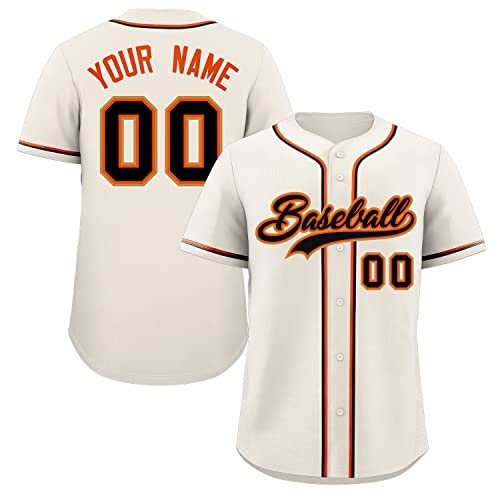 Camiseta de béisbol personalizada KXK con botones, nombres y números bordados para hombres, mujeres y jóvenes miniatura 1
