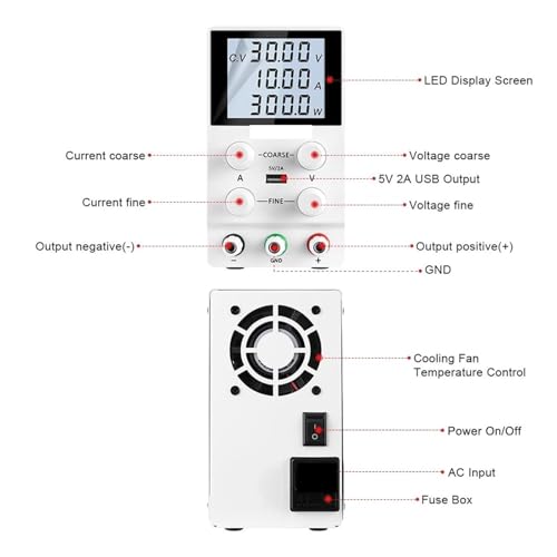 Alimentation électrique de paillasse LCD pour réparations à la maison