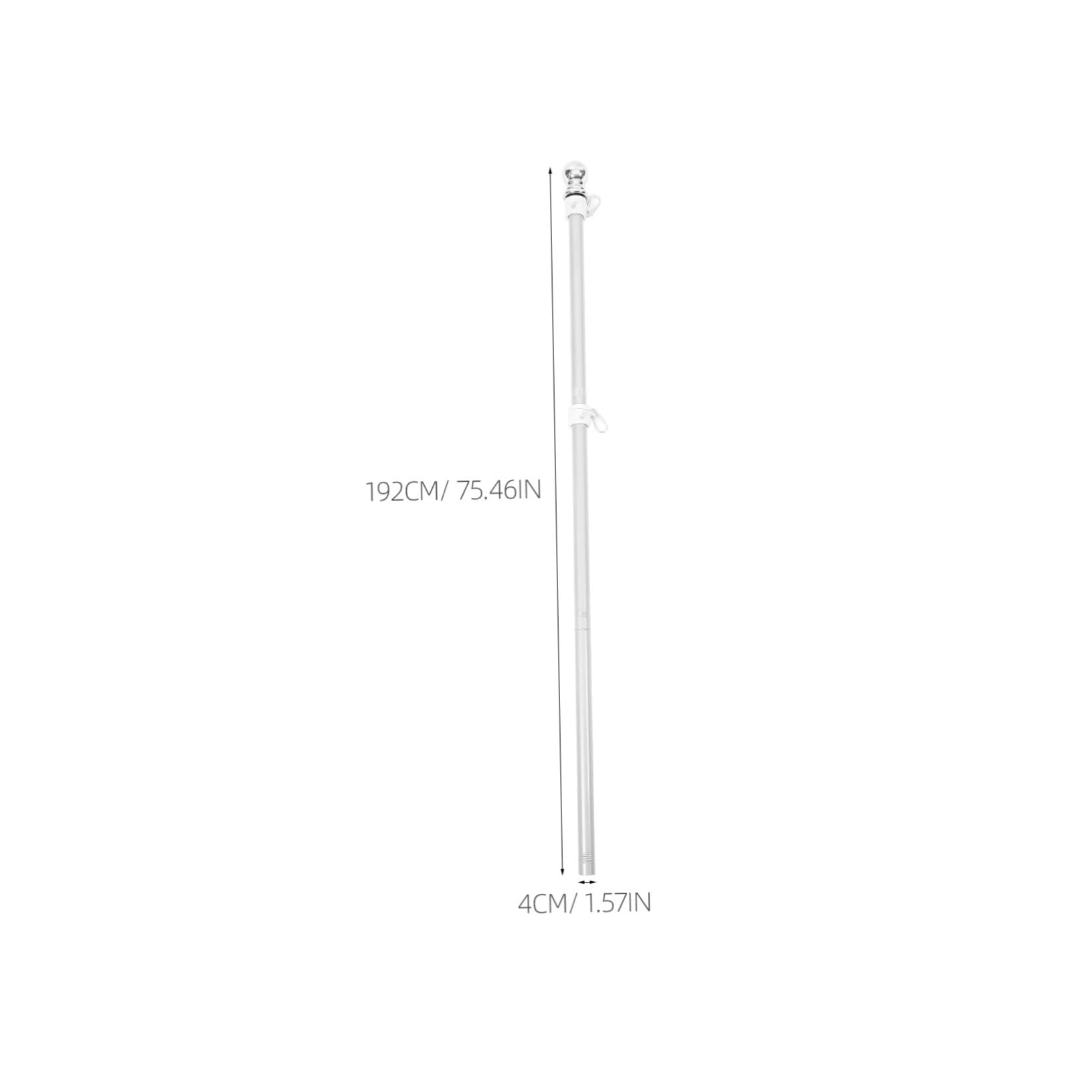 GALPADA Palo de Bandera de Acero Inoxidable Soporte de Rotación para Exteriores de Palos de Bandera para Jardín