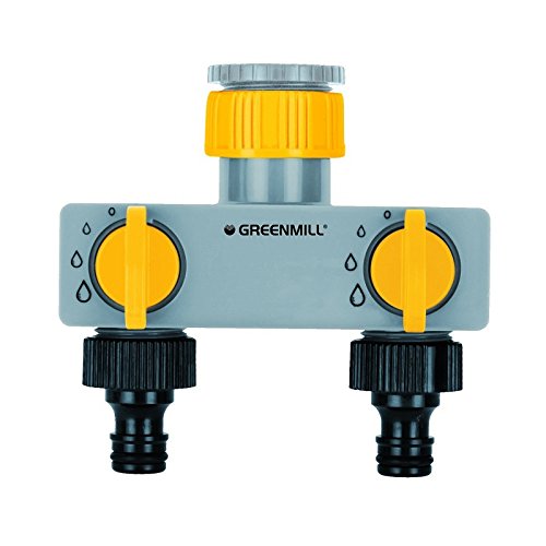 '2 Vie collettore dell' acqua tubo sdoppiatore rubinetto PZ 1 3/4"