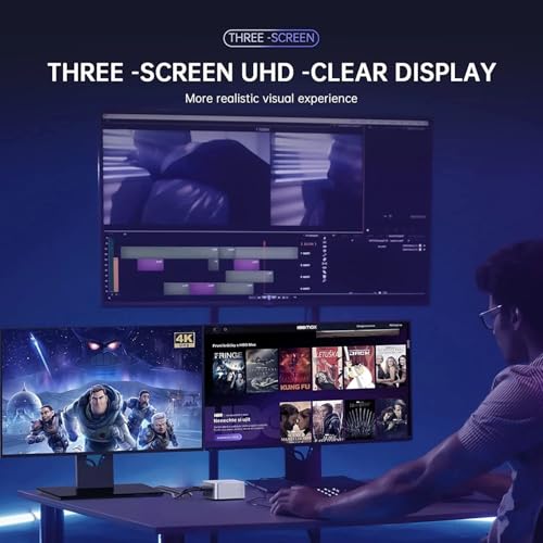 SKULLSAINTS Rudra Mini PC, HDMI 4K@60Hz 3 Screen Display, Dual Ethernet Ports, 2.4 / 5G WiFi, BT4.2, Win 11 Pro (12th Gen N100) (256, GB, 8, GB) - Image 2