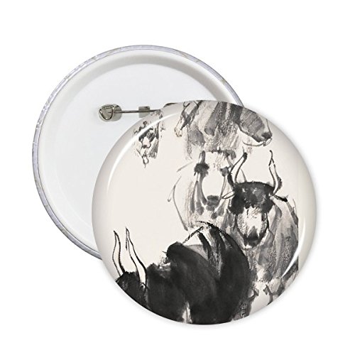 Badge bouton rond Peinture d'encre pour raviver un vêtement terne