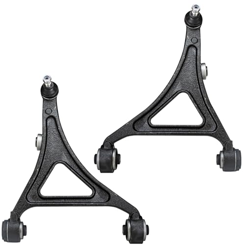 Image of Detroit Axle - AWD Front End Kit for 12-14 Chrysler 300, 12-15 17-23 Dodge Charger, 2 Lower Control Arms w /Ball Joint 4 Tie Rods 2 Sway Bars 2012 2013 2014 Replacement - 8pc Set