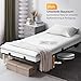 Bonnlo Bettgestell 90x200 cm mit Lattenrost, Bett 90x200 cm mit LED Beleuchtung, Metallbett Robust, Schwebenbett mit 36 cm Höhe schwarz (ohne matratze)