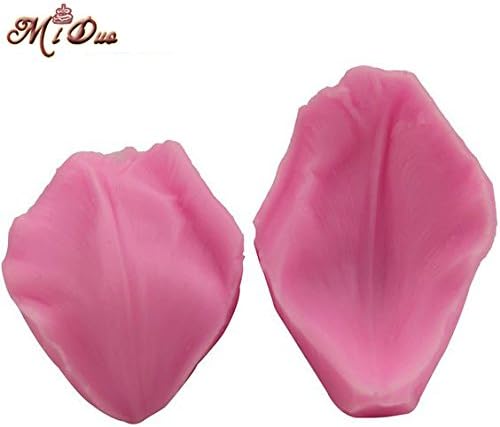 1 Set Magnolia Petal Veiner Silicone Veiner TulipFlower Cutter Cake Decorating Moulds Cookie Mould