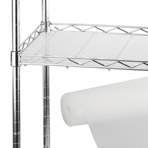 Klmnop Pantry Shelf Liner for 18 inch Wire Shelving, Thick 1mm Easy to Cut, Non-Slip Waterproof Wire Shelf Liner for Shelves, Drawer, Cabinet, Kitchen, 17.7 x 197 Inch